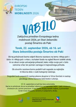 Vabilo na zaključno srečanje Evropskega tedna mobilnosti 2026